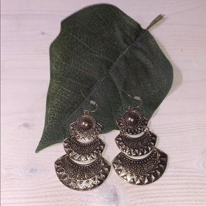 Bronze Tribal Earrings